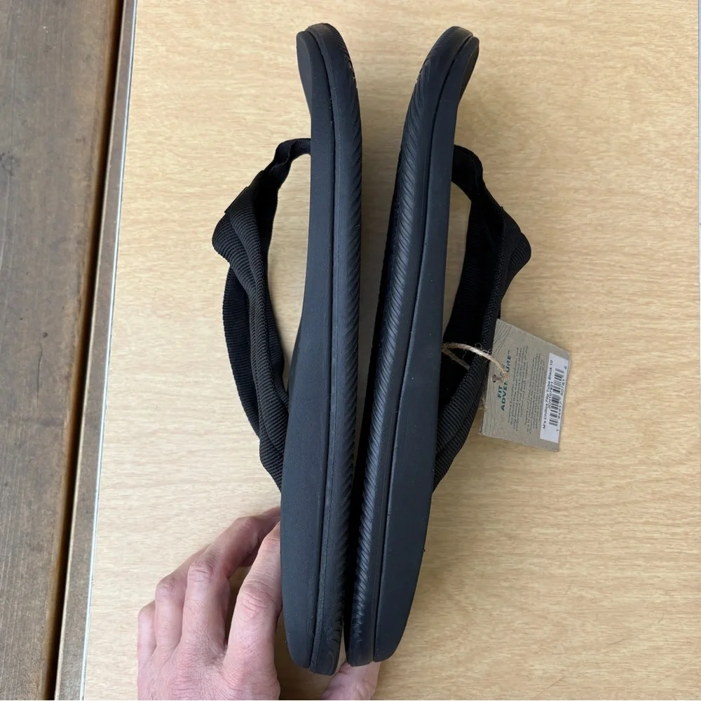 Chaco Men’s Chillos Flip Flops NWT In Tube Black Sz 10
